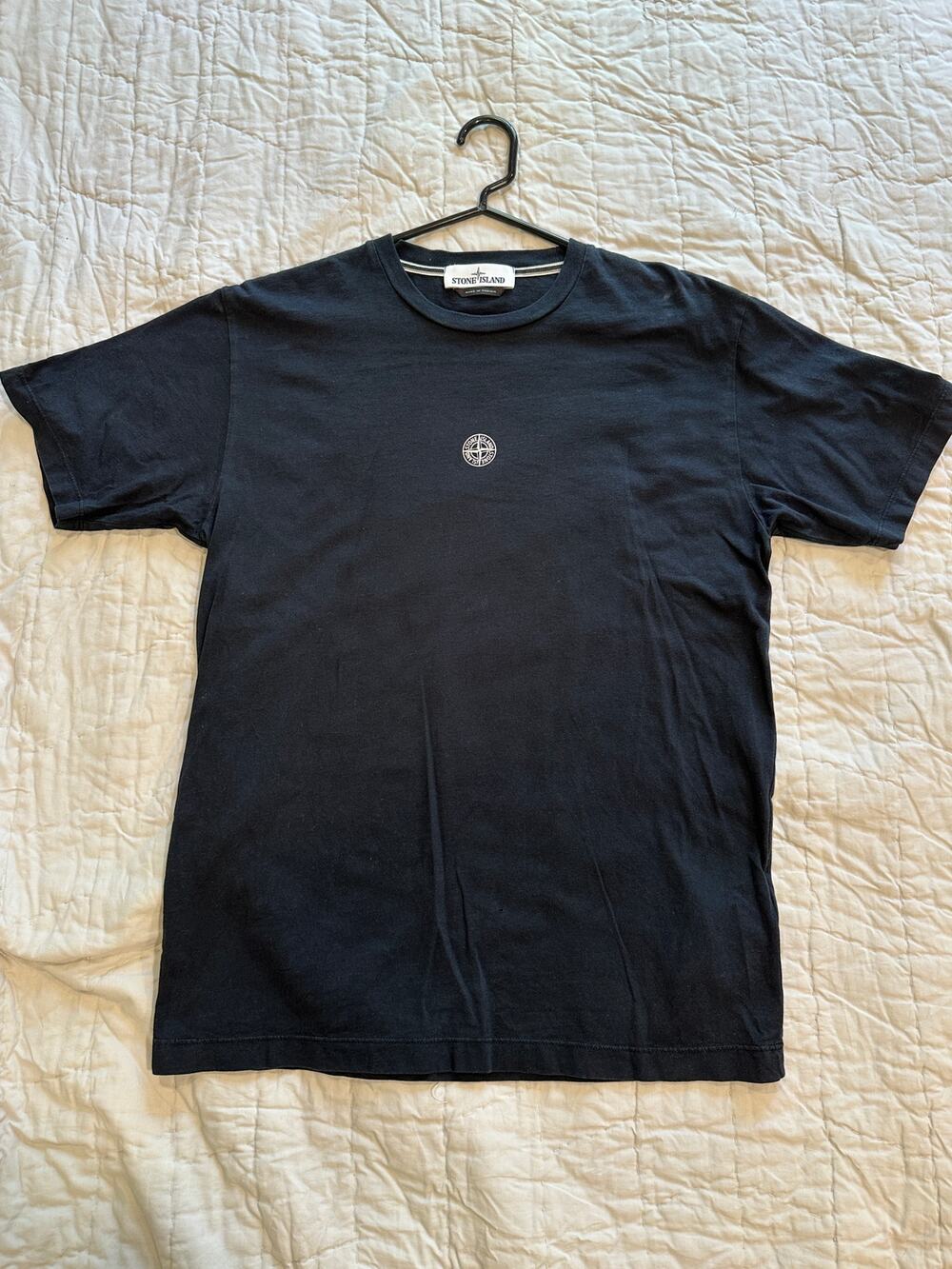 Stone Island - 2017 Compass Logo Tee T-shirt Black - Sz Medium